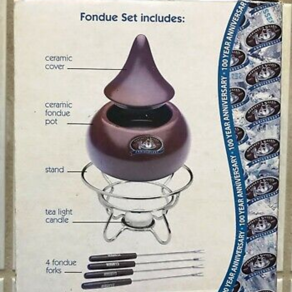 😀Dessert Fondue - 100 Anniversary Hershey's Kisses Brand New unused - Picture 4 of 10